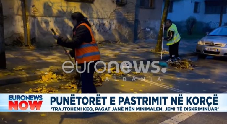 Puntorët e pastrimit në Korçë/ “Trajtohemi keq, pagat janë nën minimale!”