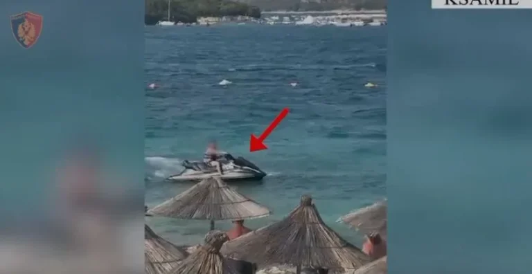 Gjobë 500 mijë lekë dhe bllokim mjeti për drejtuesin e Jet Ski-t që rrezikoi pushuesit në Ksamil Gjobë 500 mijë lekë dhe bllokim mjeti për drejtuesin e Jet Ski-t që rrezikoi pushuesit në Ksamil