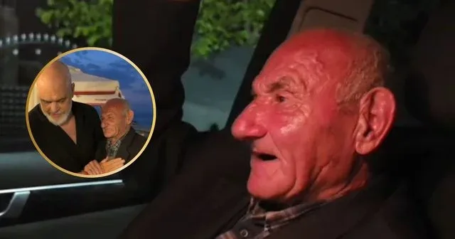I moshuari nga Pogradeci takon Ramën për rrugën e fshatit I moshuari nga Pogradeci takon Ramën për rrugën e fshatit
